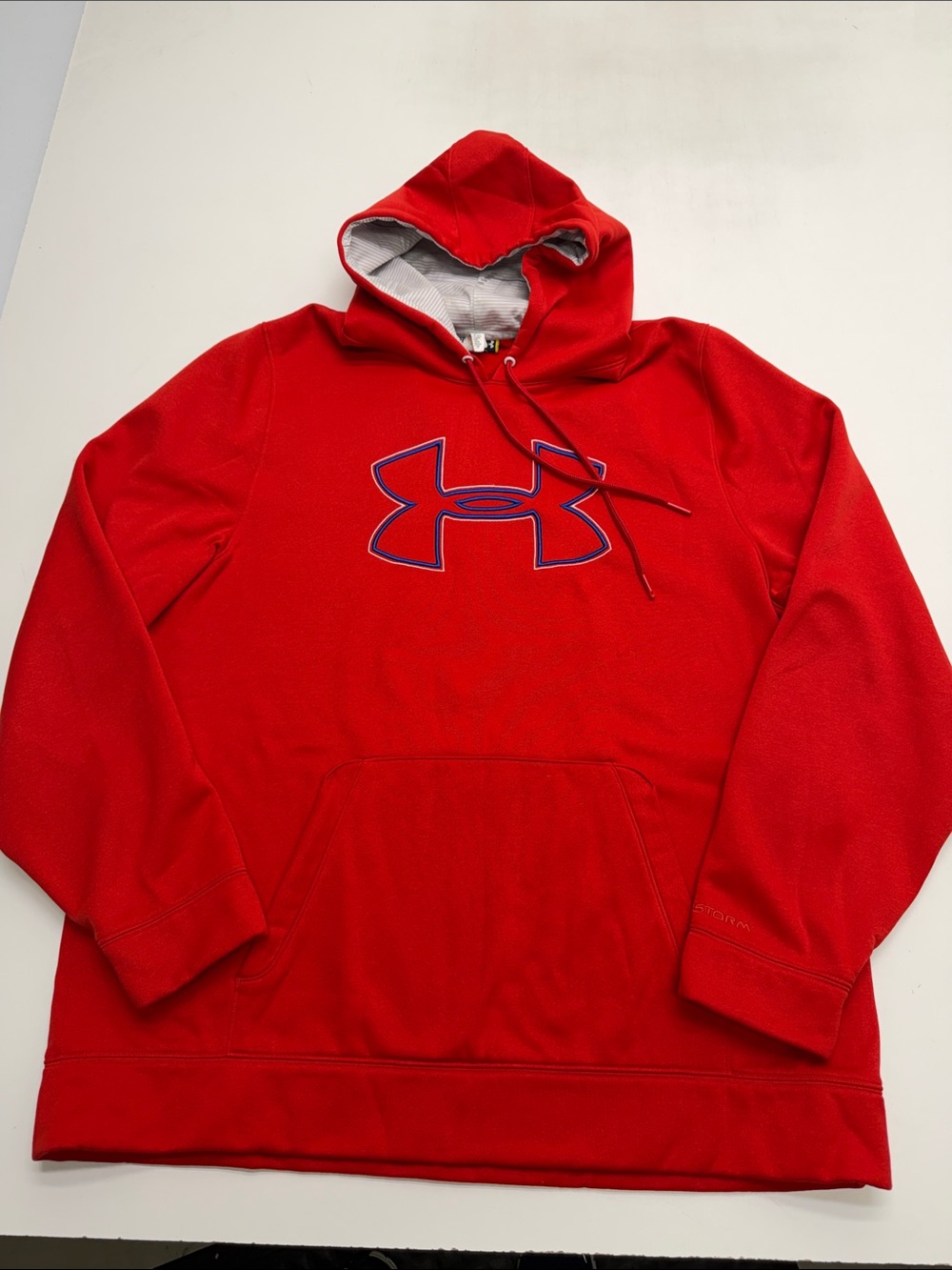 UNDER ARMOUR Men’s 2XL Red STORM Hoodie Sweatshirt